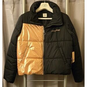 Vans Women's Foundry Puffer MTE All Weather Full Zip Insulated Jacket Black NWT